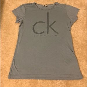 blue calvin klein shirt